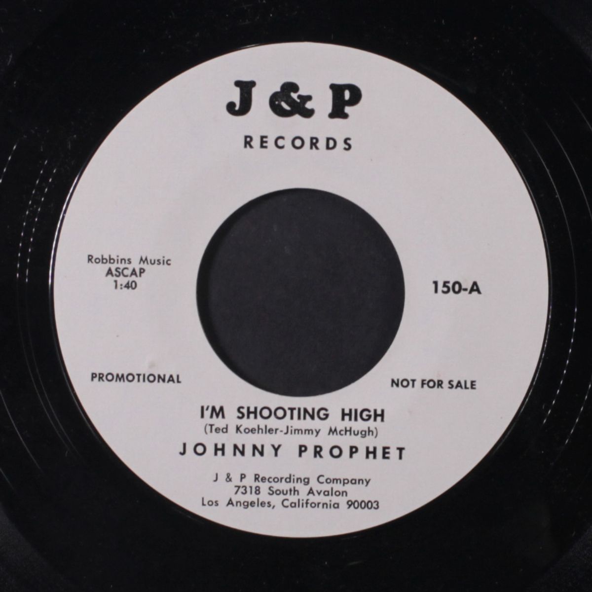 i'm shooting high / more by JOHNNY PROPHET