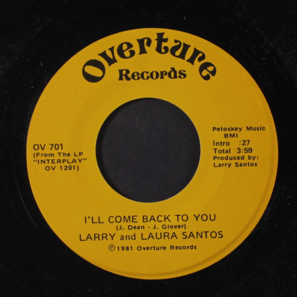 there goes my baby / i'll come back to you by LARRY SANTOS