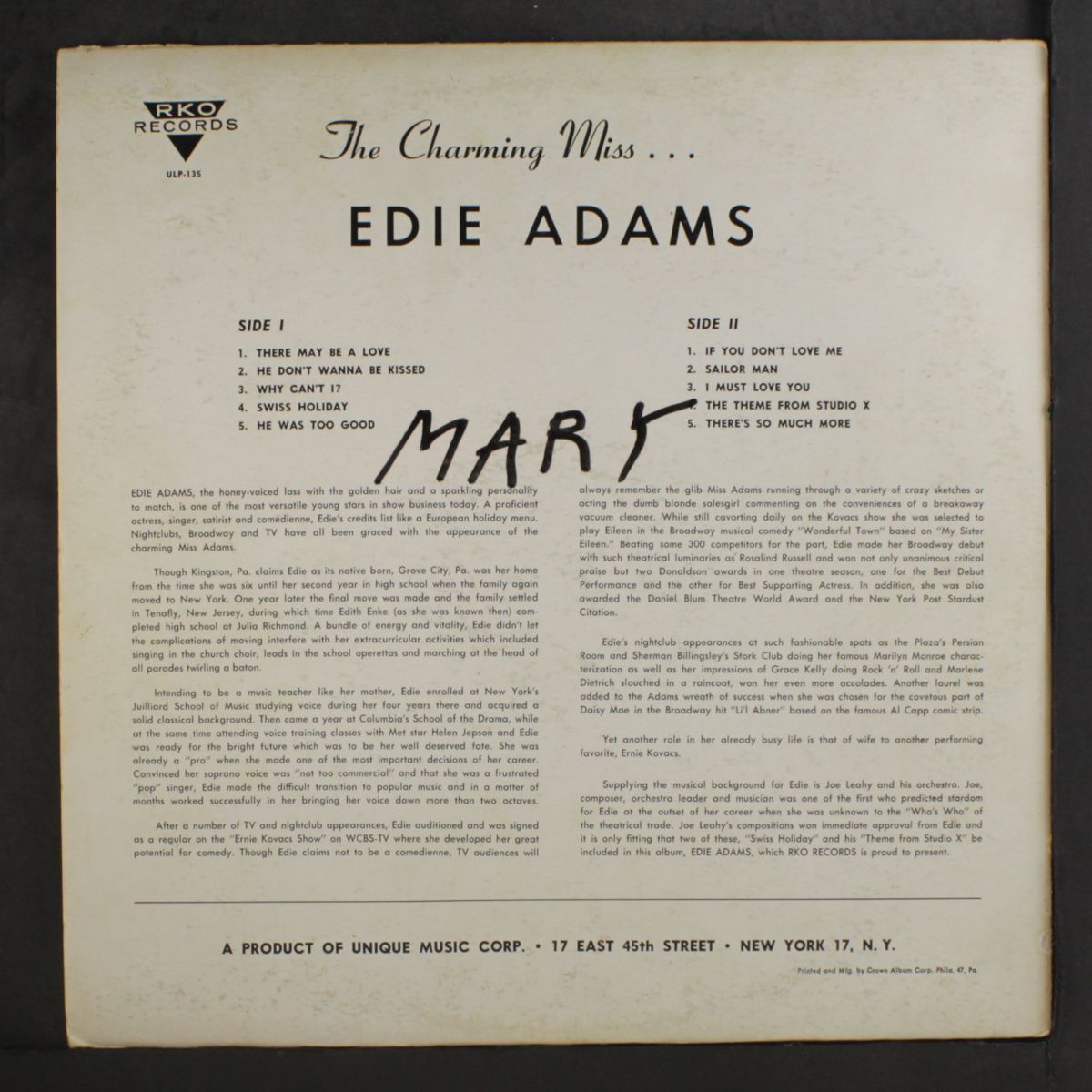 edie adams by EDIE ADAMS