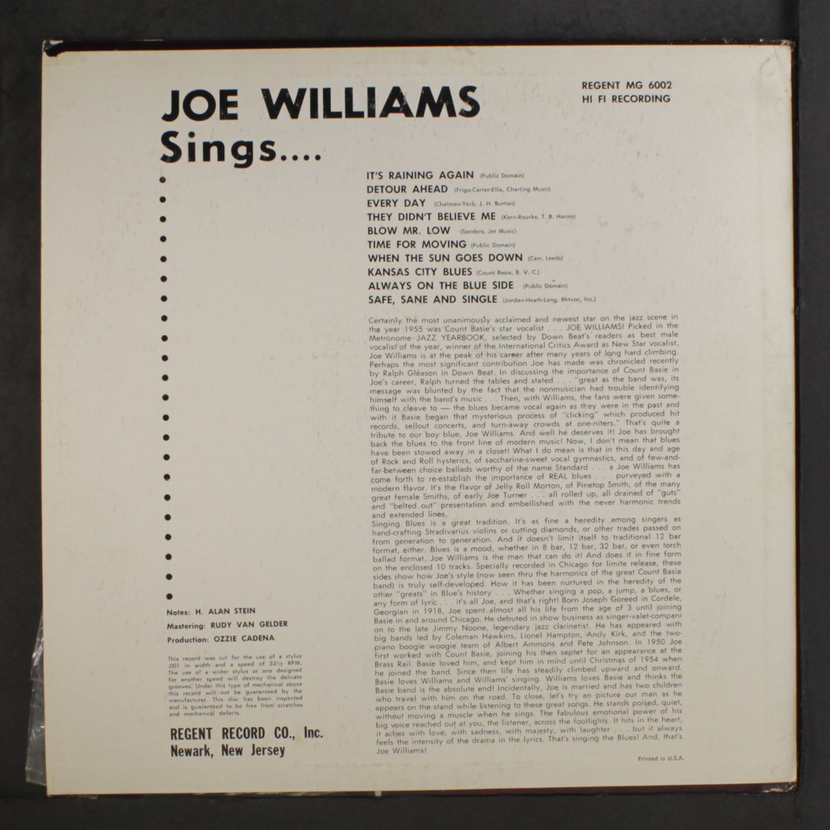 everyday by JOE WILLIAMS