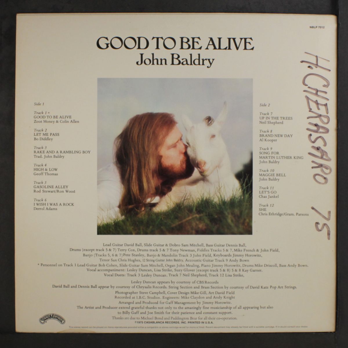 good to be alive by JOHN BALDRY