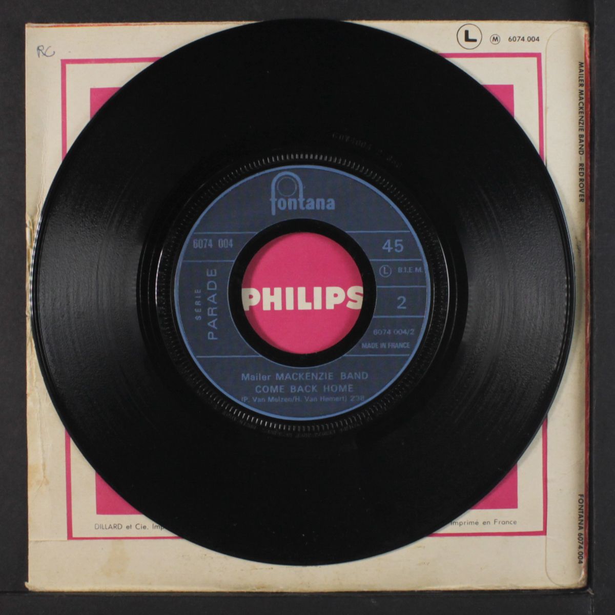 red rover / come back home by MAILER MACKENZIE BAND