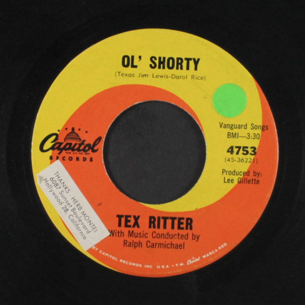 ol' shorty / the pledge of allegiance by TEX RITTER