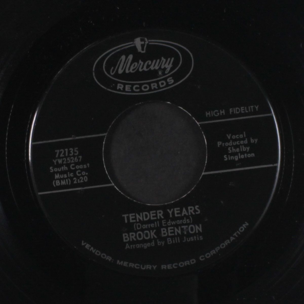 my true confession / tender years by BROOK BENTON