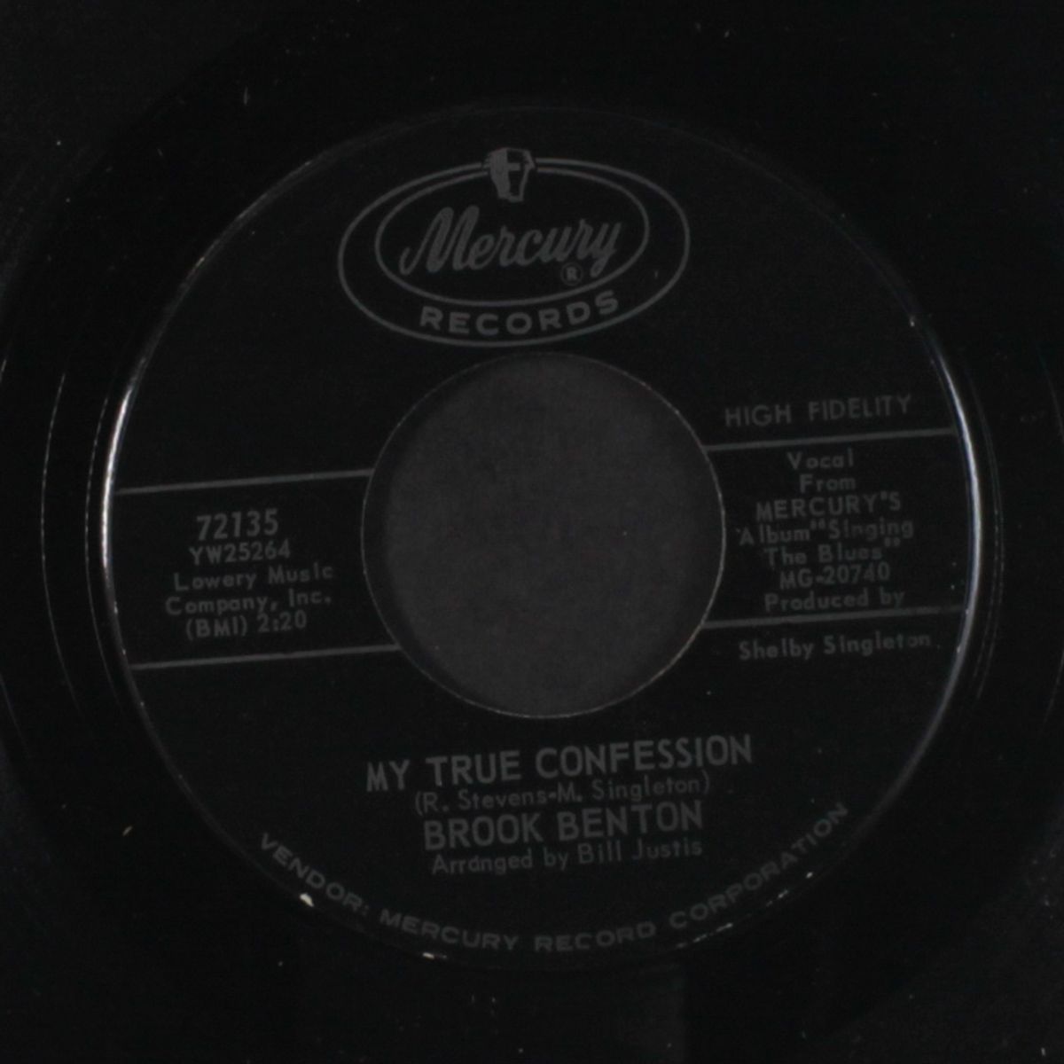 my true confession / tender years by BROOK BENTON