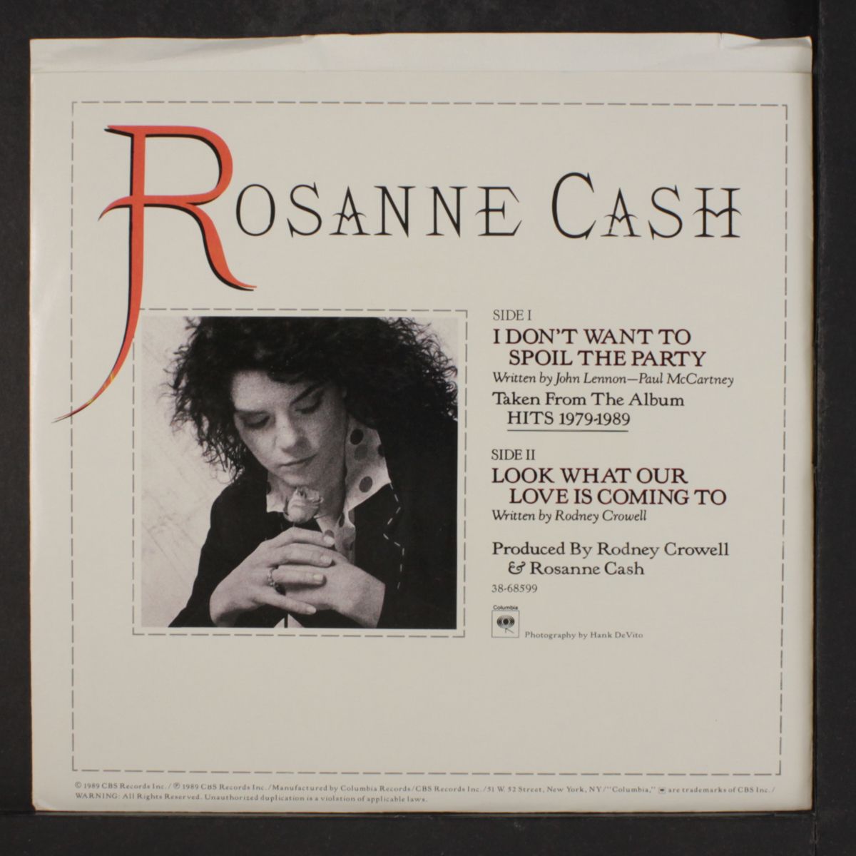 i don't wannt to spoil the party / what love is coming to by ROSANNE CASH