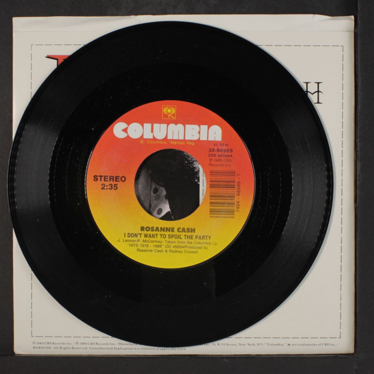 i don't wannt to spoil the party / what love is coming to by ROSANNE CASH