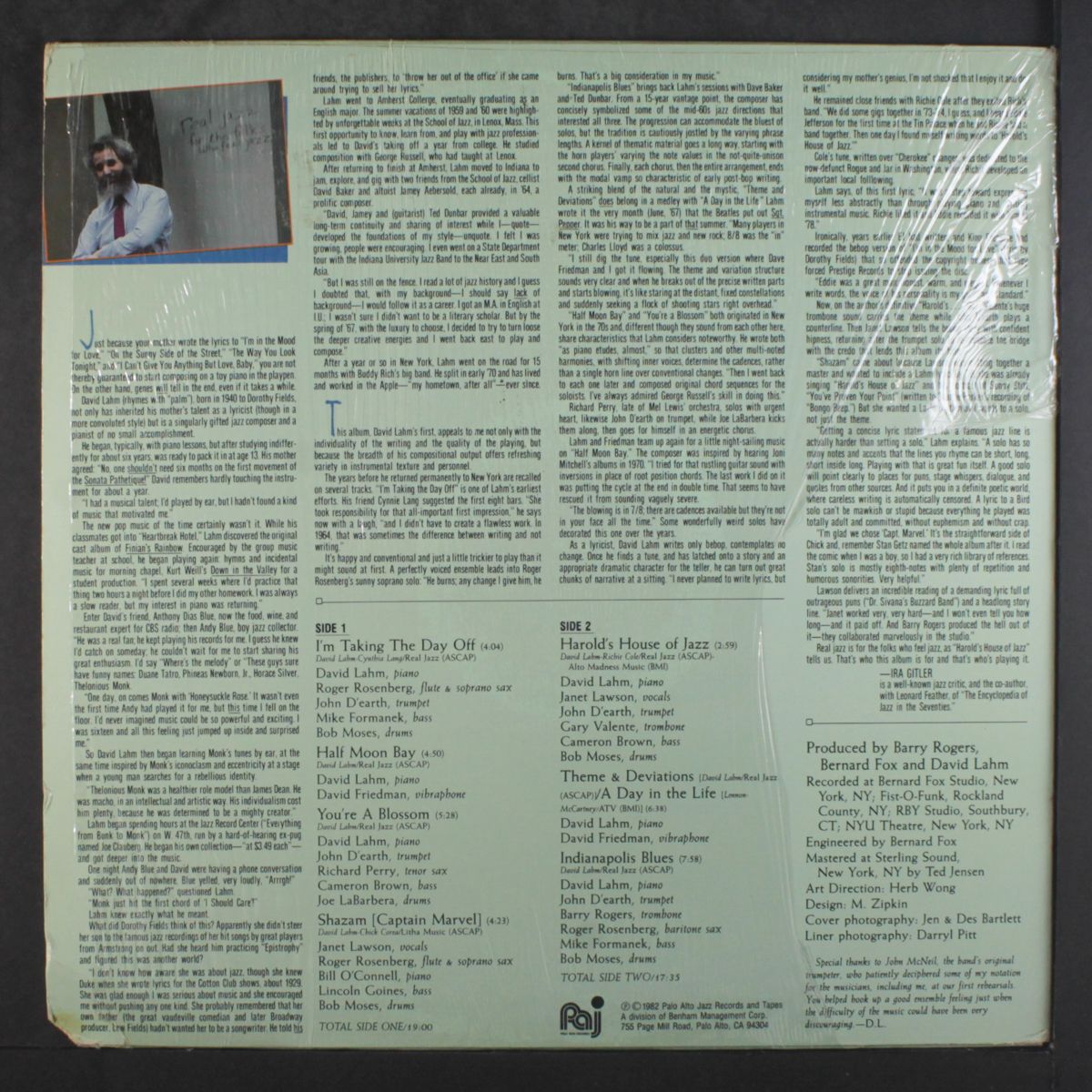 real jazz for the folks who feel jazz by DAVID LAHM