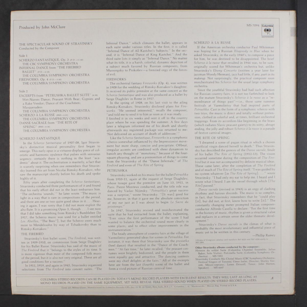 the spectacuar sound of by STRAVINSKY