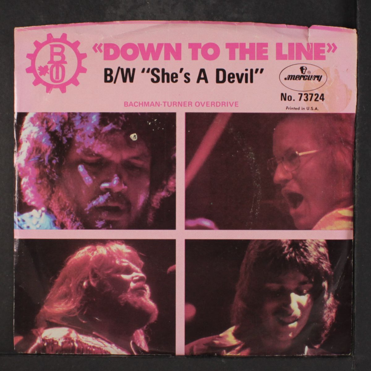down to the line / she's a devil by BACHMAN-TURNER OVERDRIVE