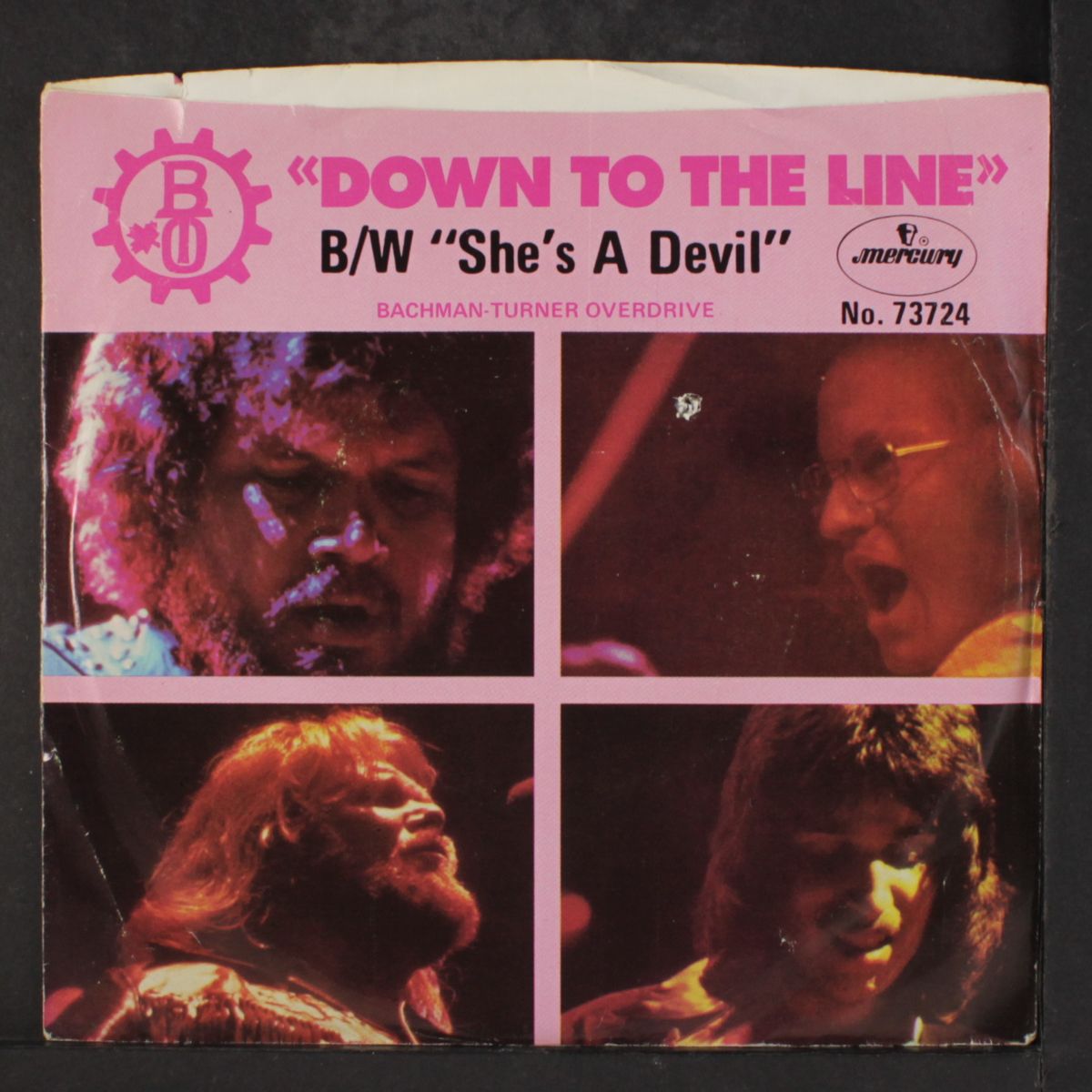 down to the line / she's a devil by BACHMAN-TURNER OVERDRIVE