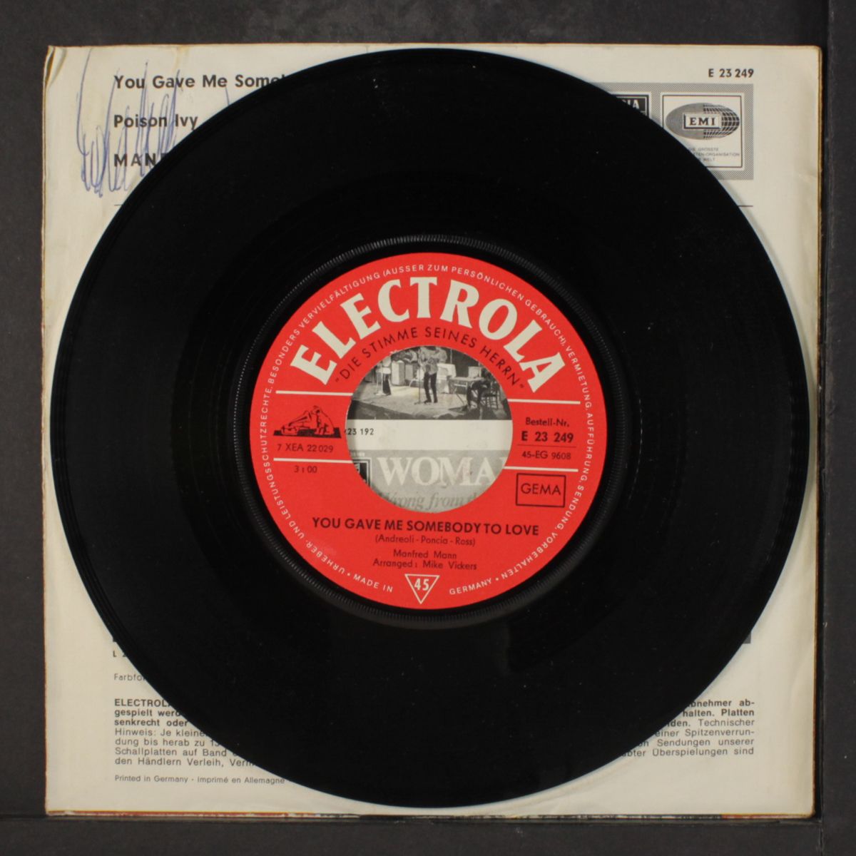 you gave me somebody to love / poison ivy by MANFRED MANN