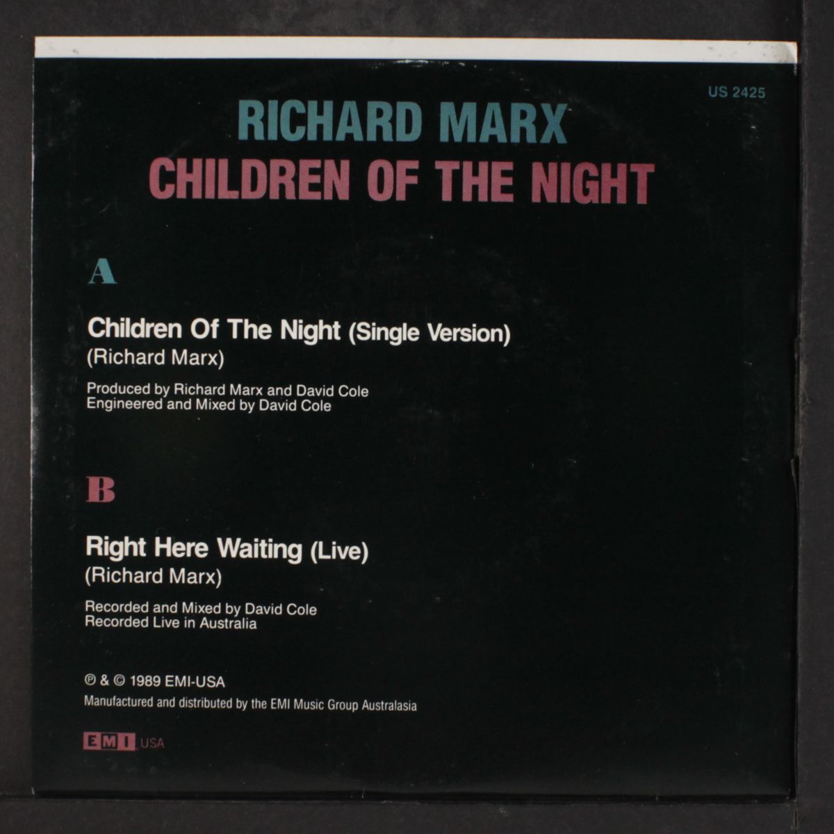 children of the night / right her waiting by RICHARD MARX
