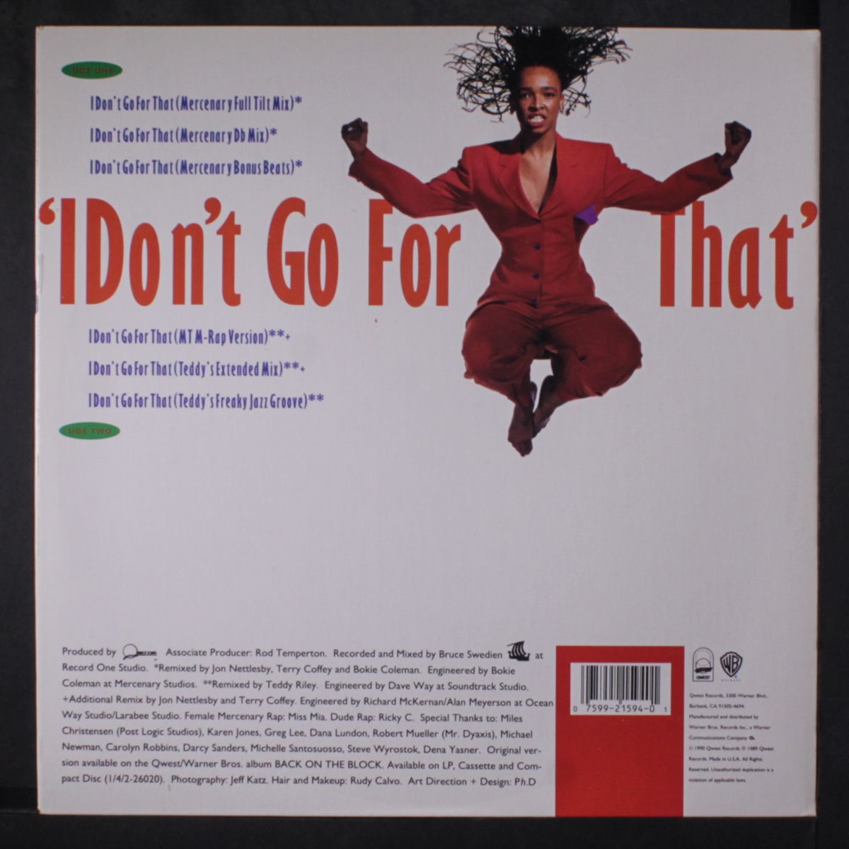 i don't go for that by QUINCY JONES & SIEDAH GARRETT