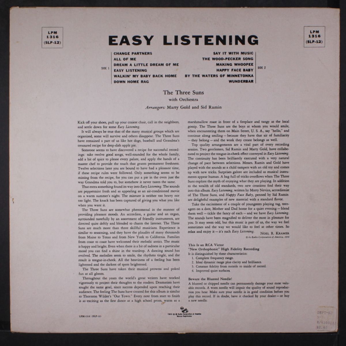 easy listening by THREE SUNS