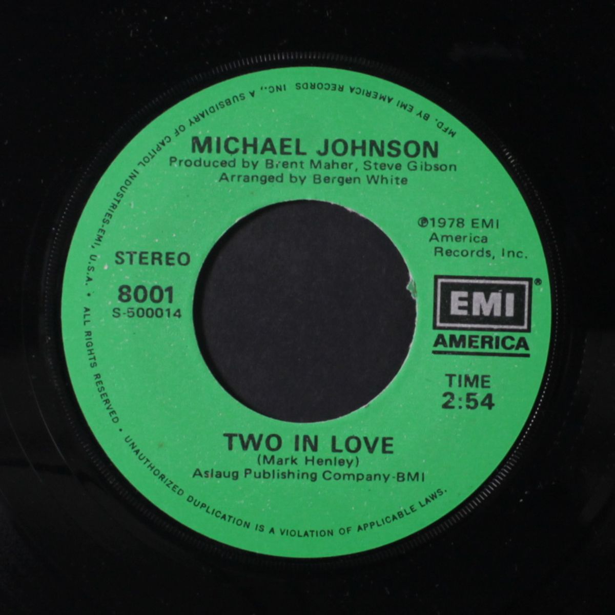 bluer than blue / two in love by MICHAEL JOHNSON