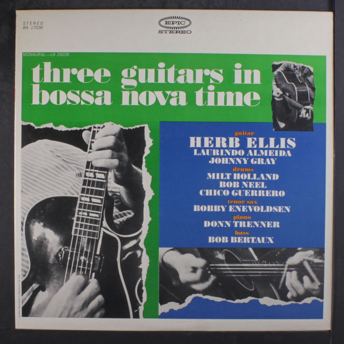 three guitars in bossa nova time by HERB ELLIS, LAURINDO ALMEIDA, JOHNNY GRAY
