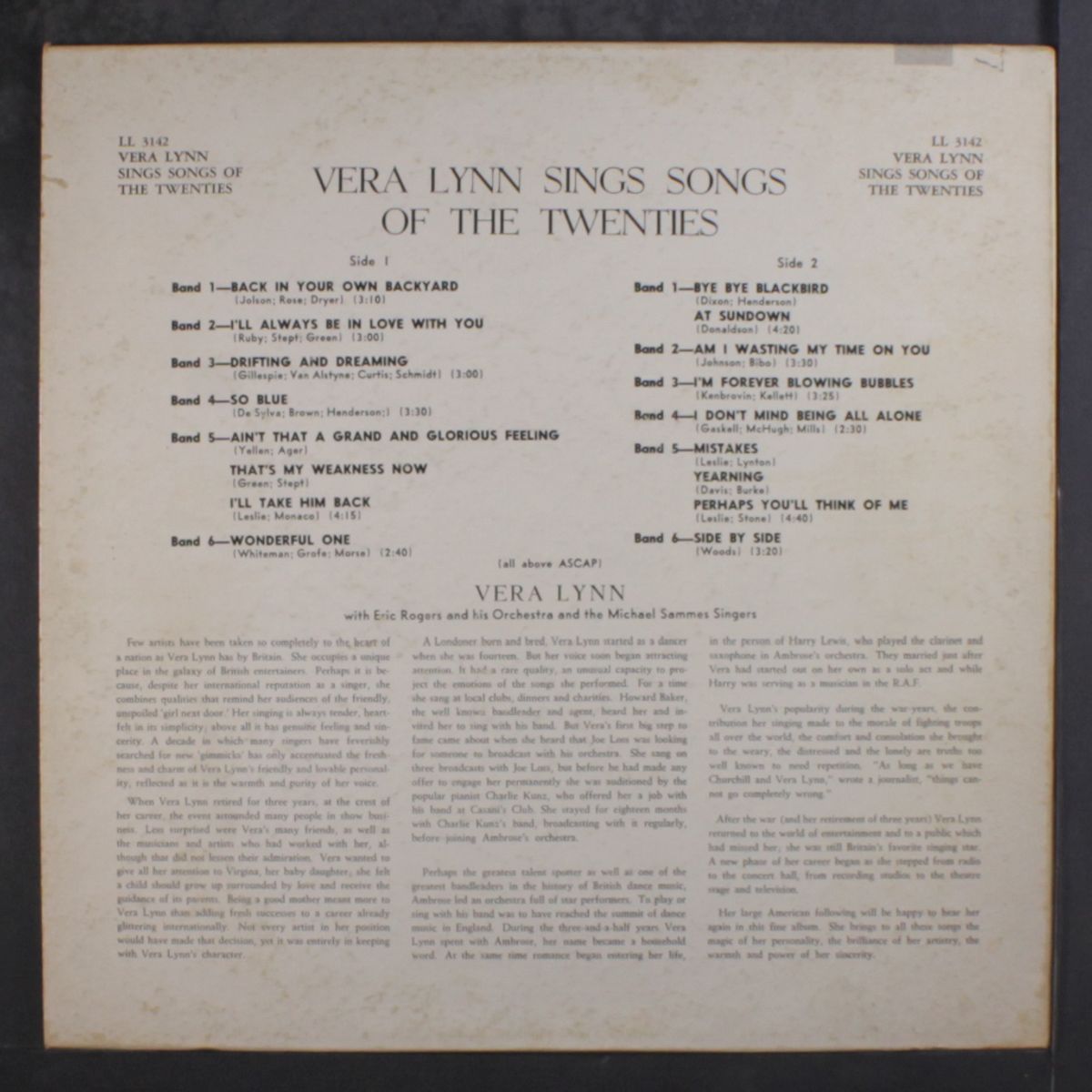sings songs of the twenties by VERA LYNN