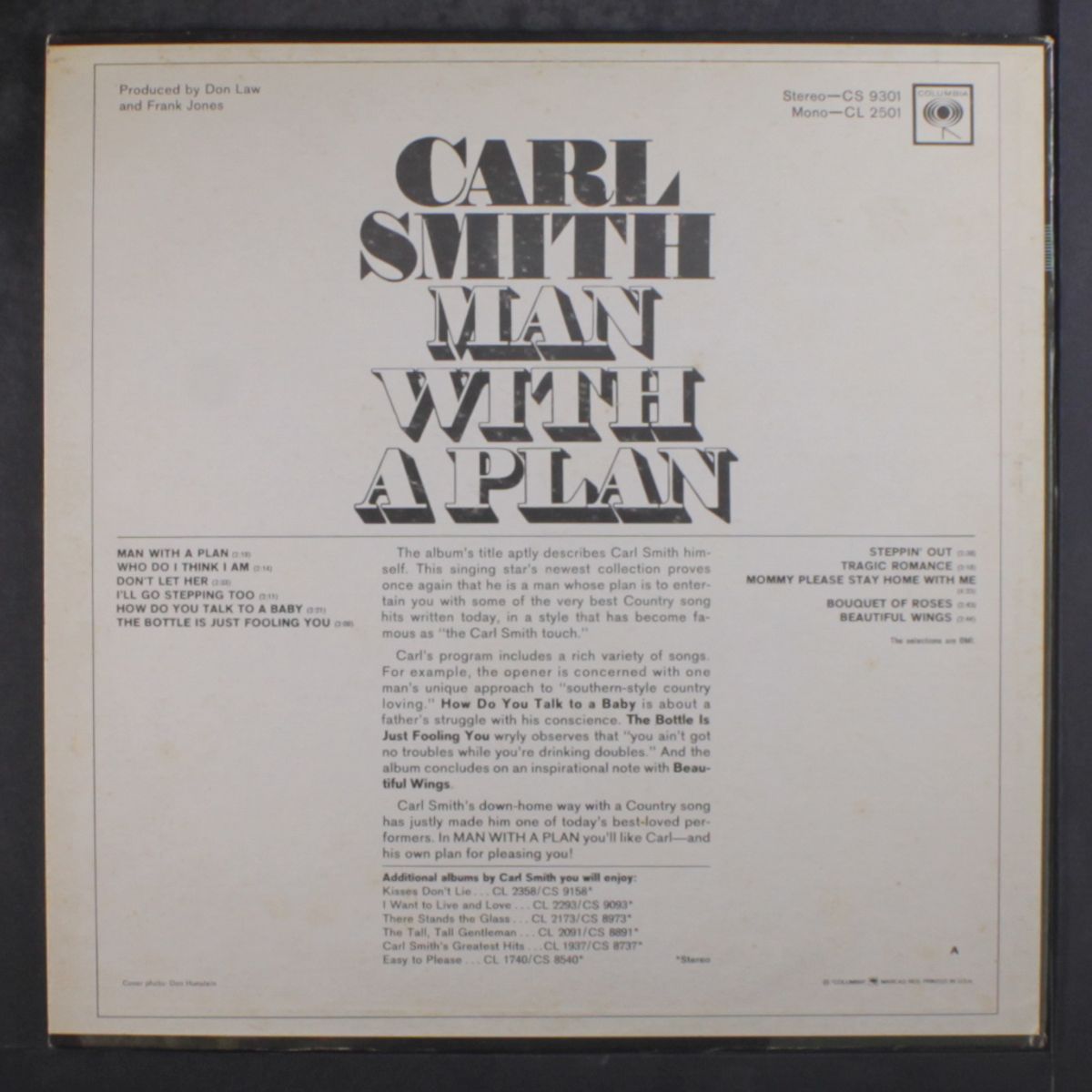 man with a plan by CARL SMITH