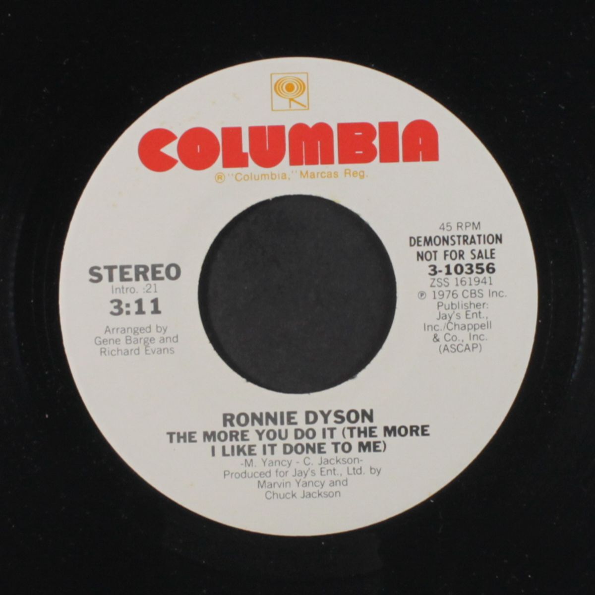 the more you do it (the more i like it done to me) / mono by RONNIE DYSON