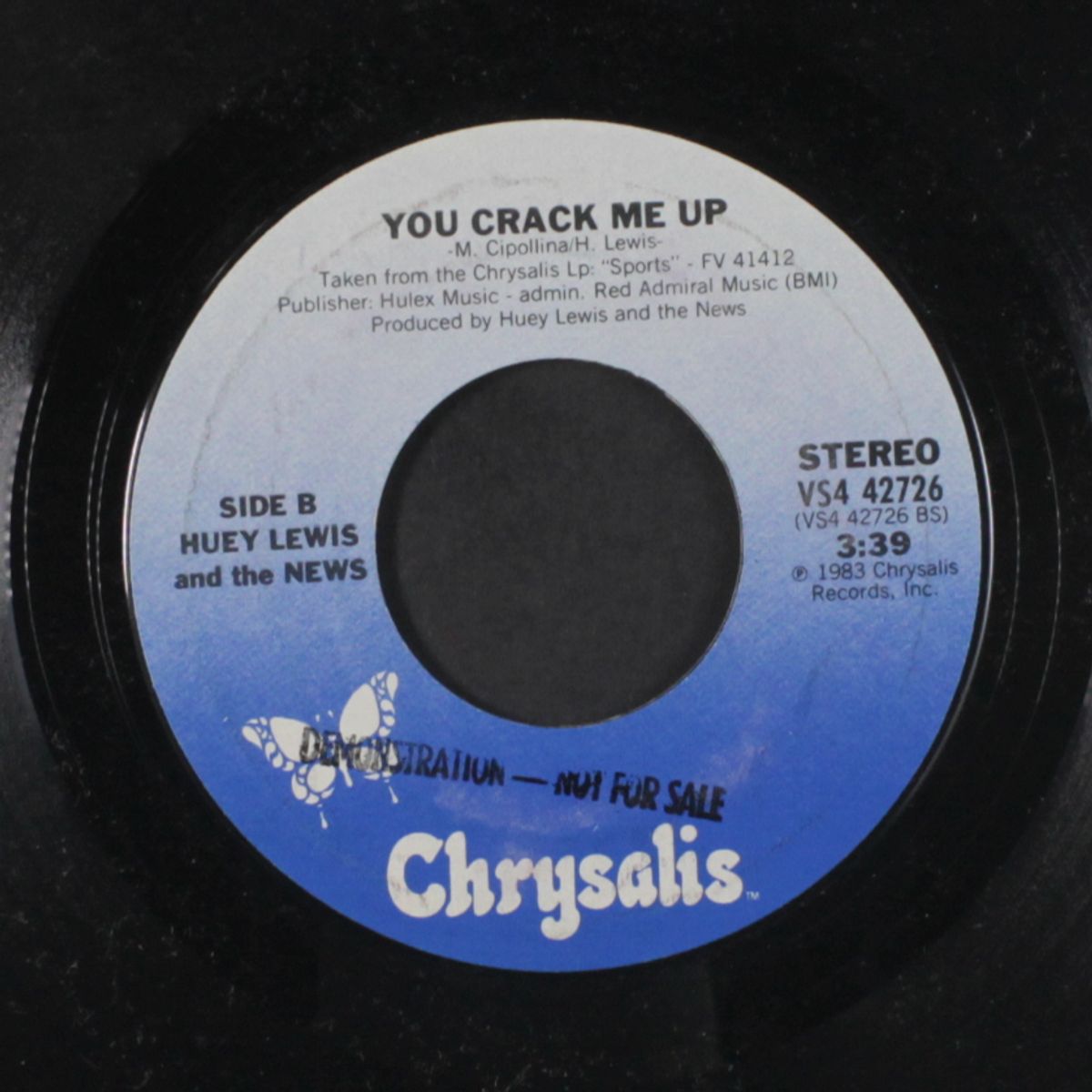 heart & soul / you crack me up by HUEY LEWIS & NEWS