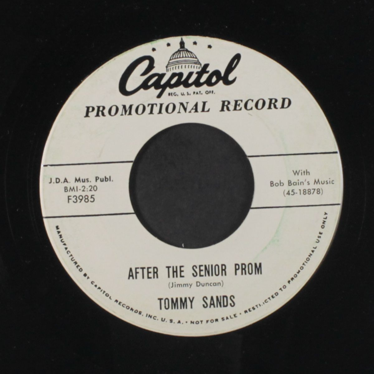 after the senior prom / big date by TOMMY SANDS