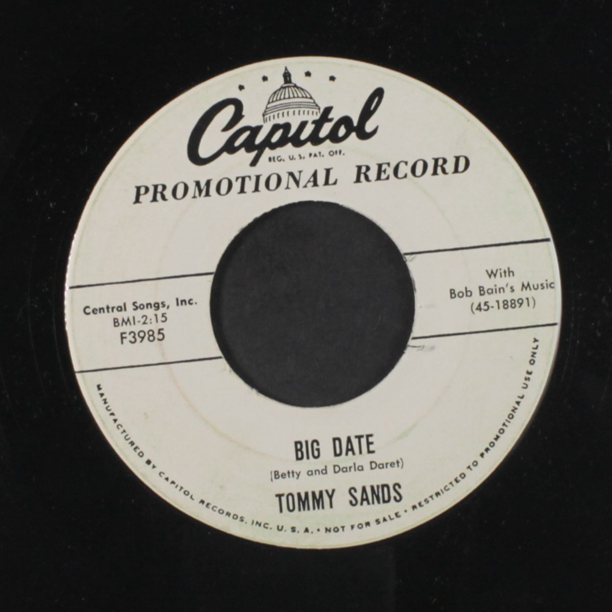 after the senior prom / big date by TOMMY SANDS