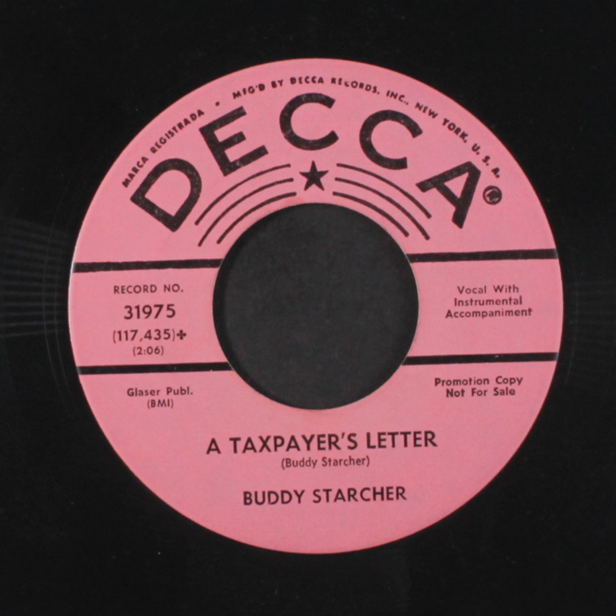a taxpayer's letter / day of decision by BUDDY STARCHER