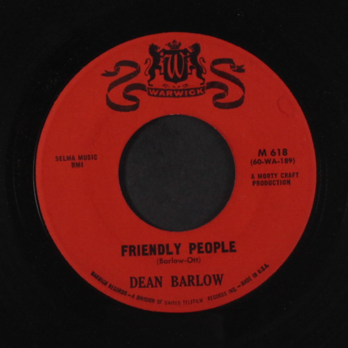 it's all in your mind / friendly people by DEAN BARLOW\