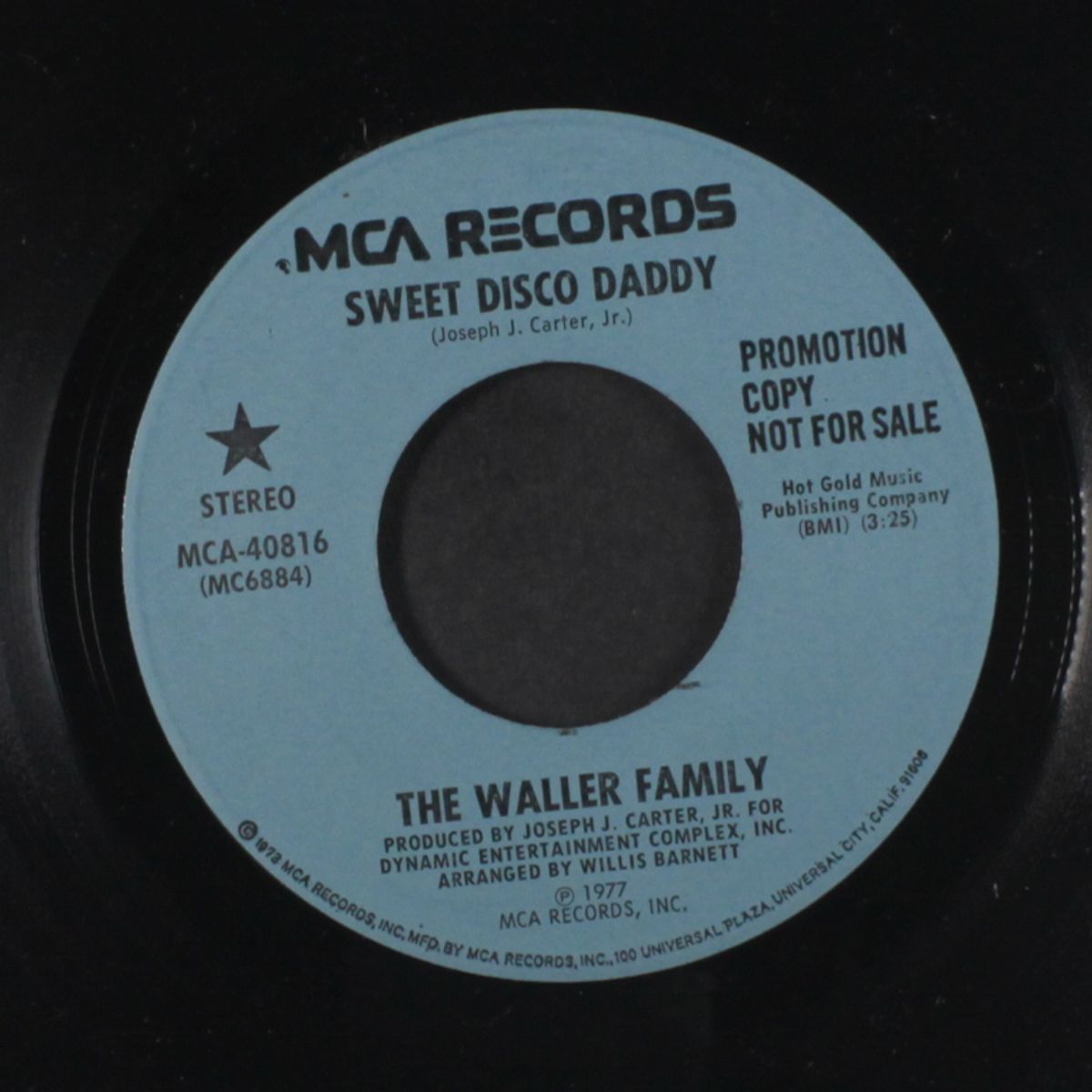 sweet disco daddy / same by WALLER FAMILY