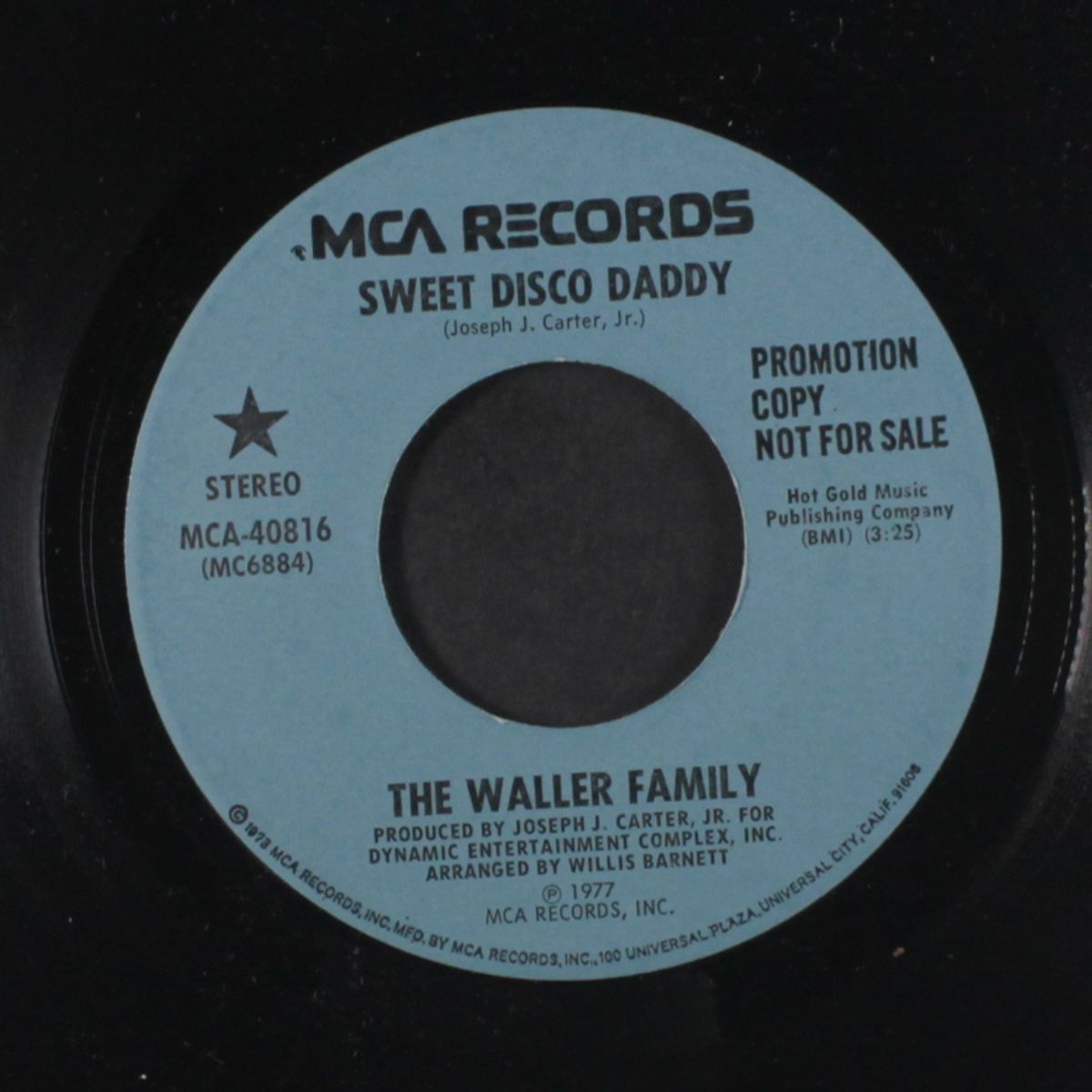 sweet disco daddy / same by WALLER FAMILY