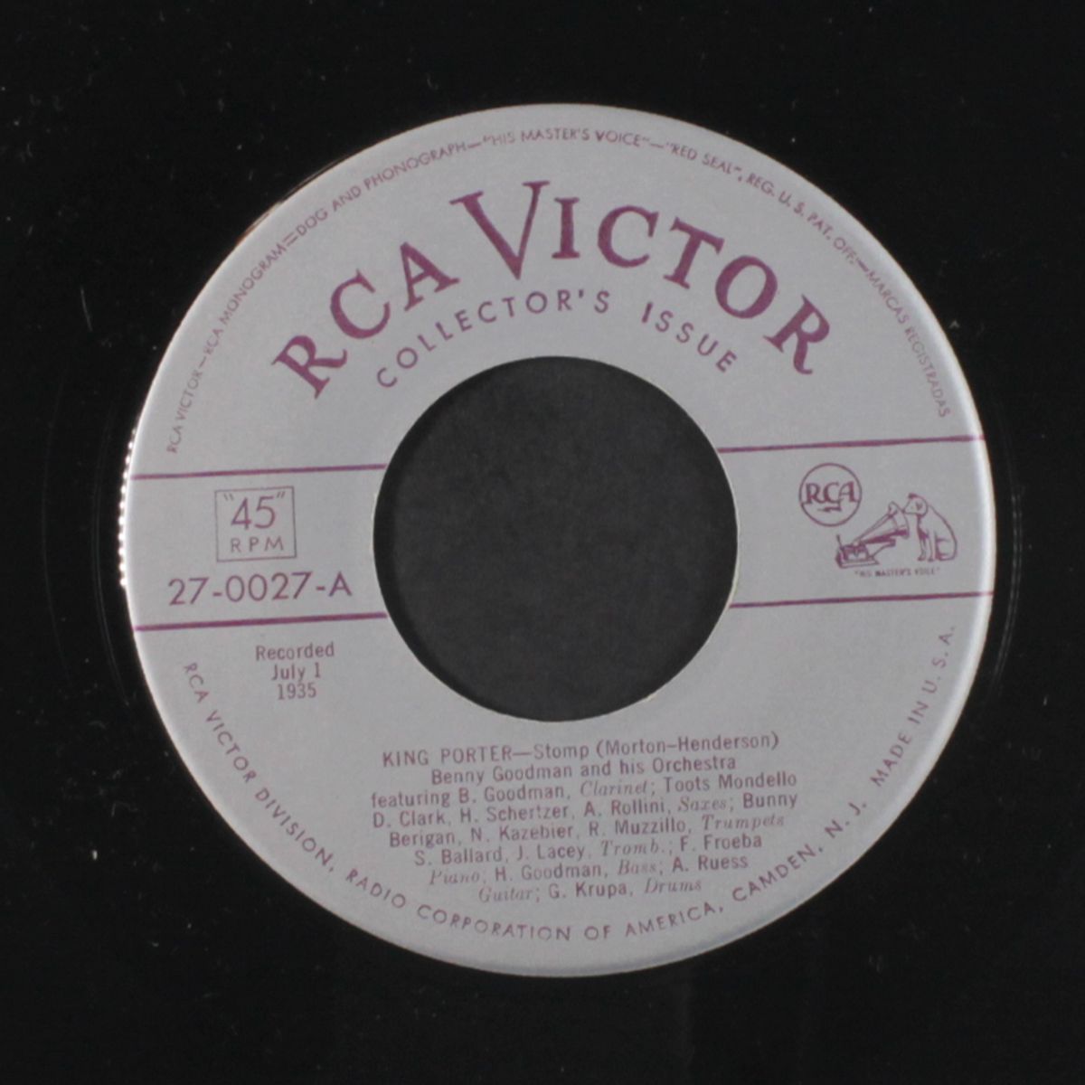 king porter stomp / sometimes i'm happy by BENNY GOODMAN