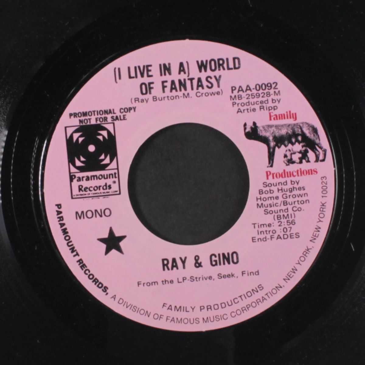 gypsy lady / (i live in a) world of fantasy by RAY & GINO