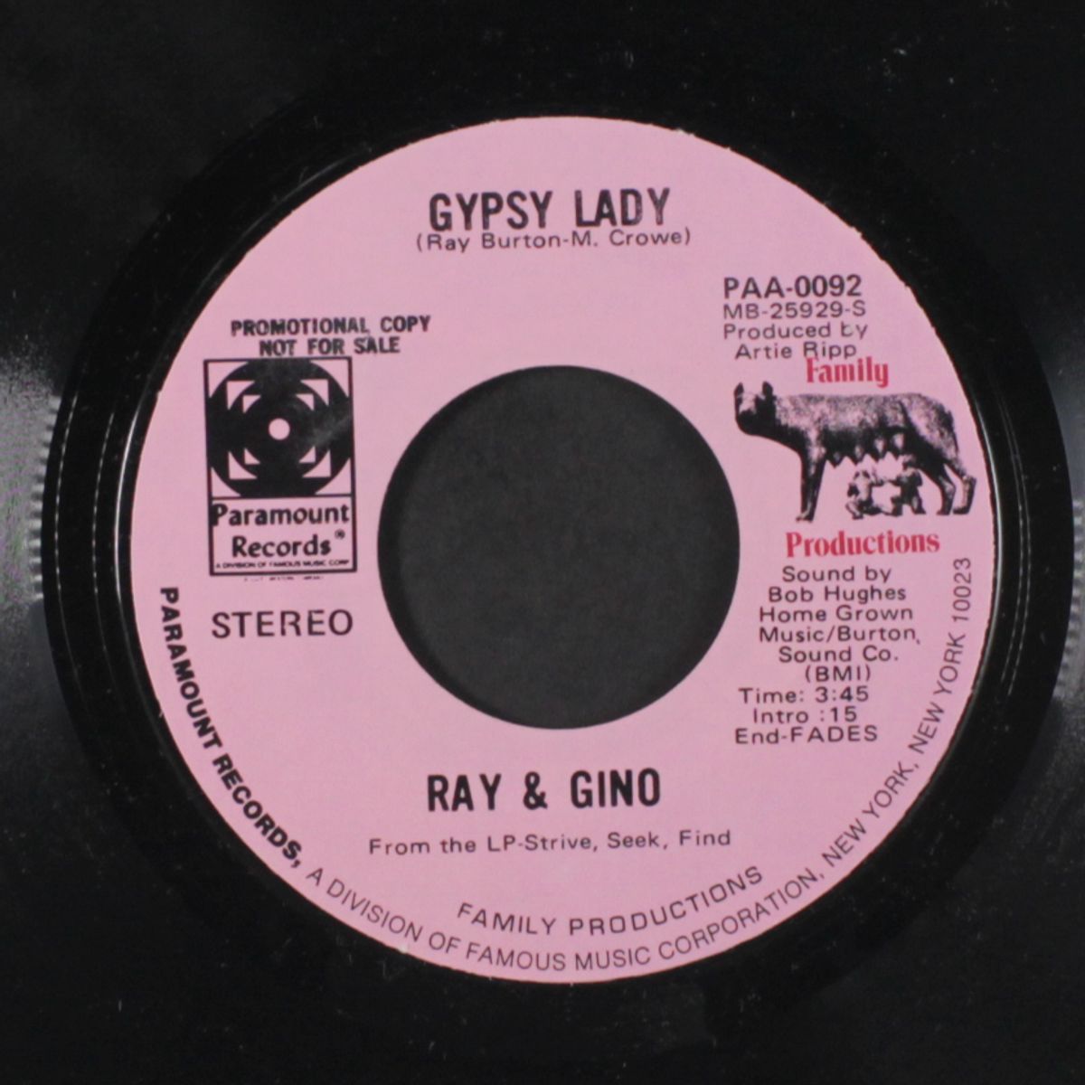 gypsy lady / (i live in a) world of fantasy by RAY & GINO