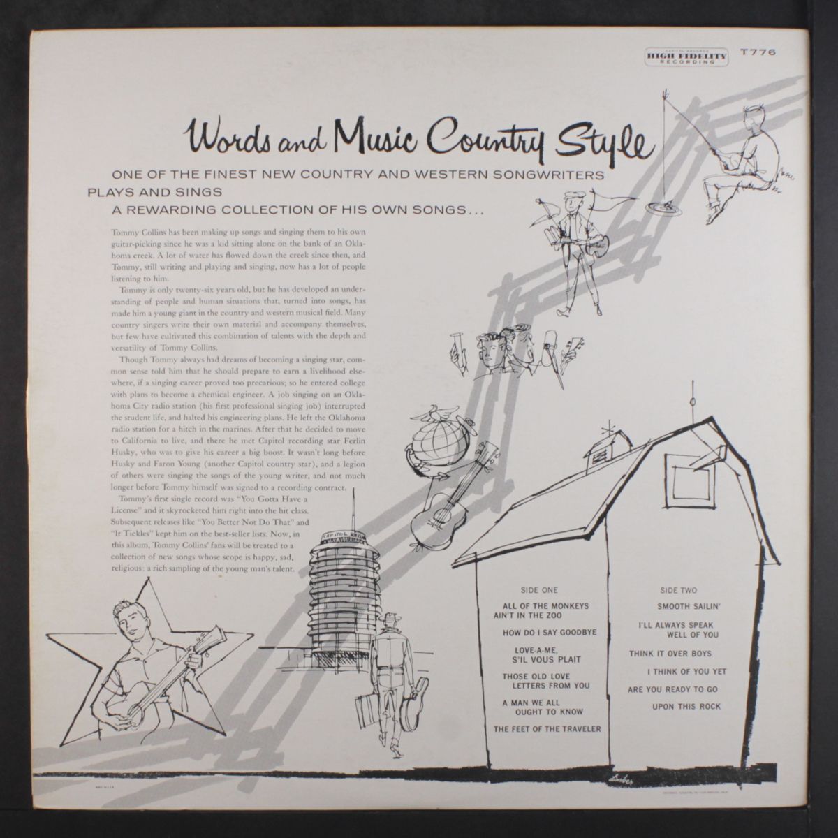 words and music country style by TOMMY COLLINS