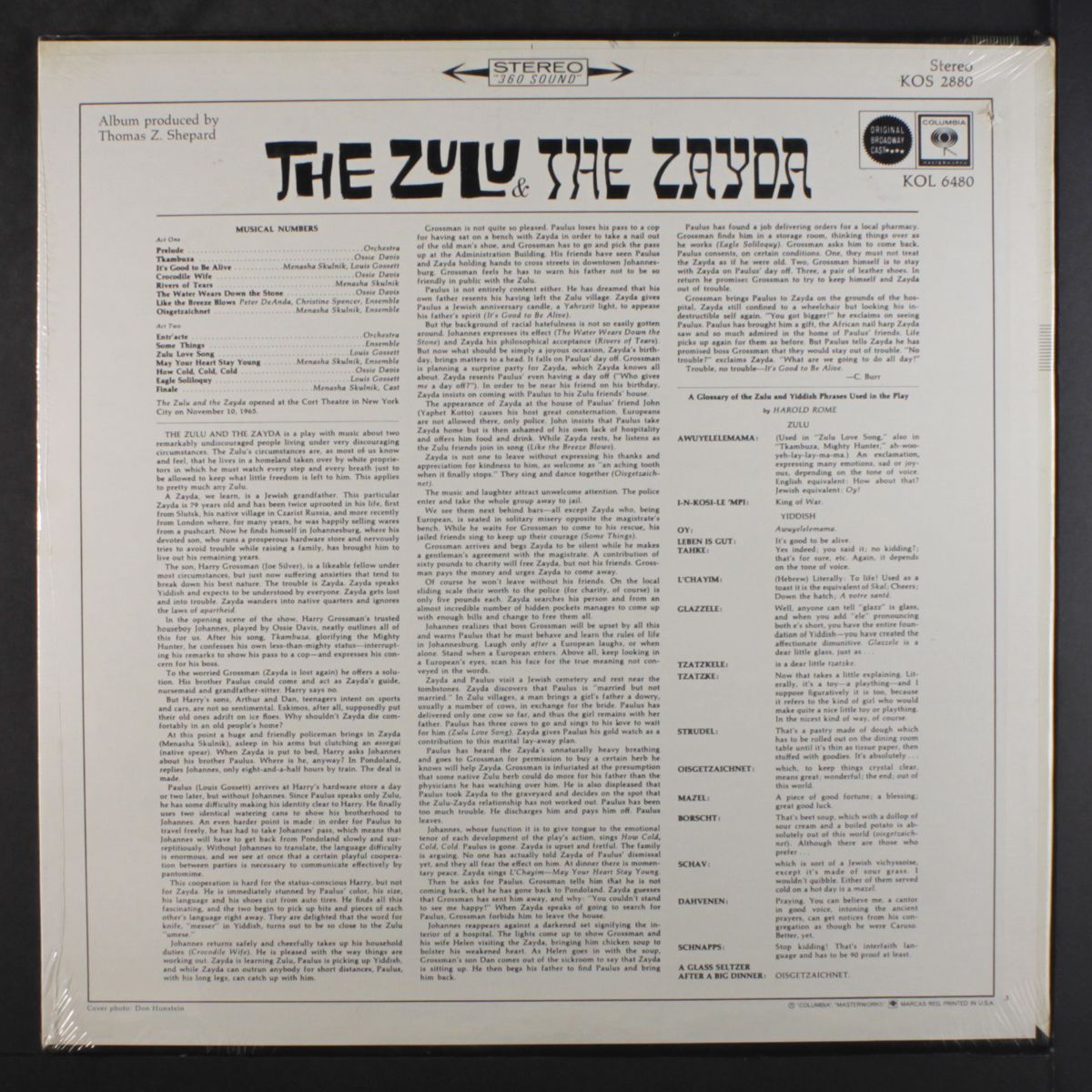 the zulu & the zayda by ORIGINAL CAST