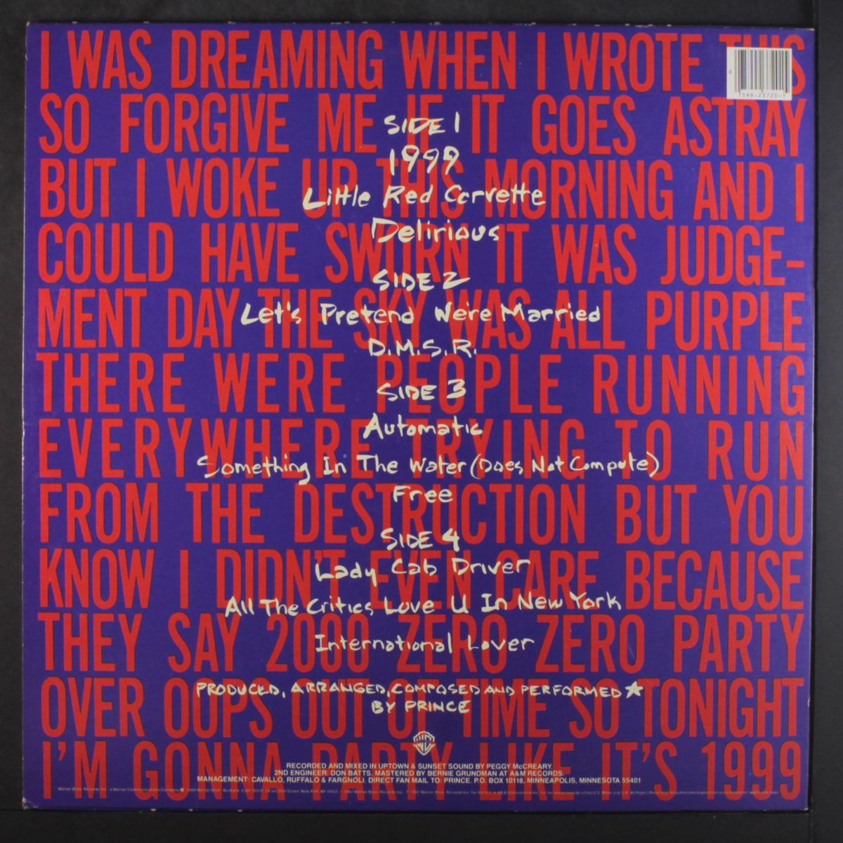 1999 by PRINCE