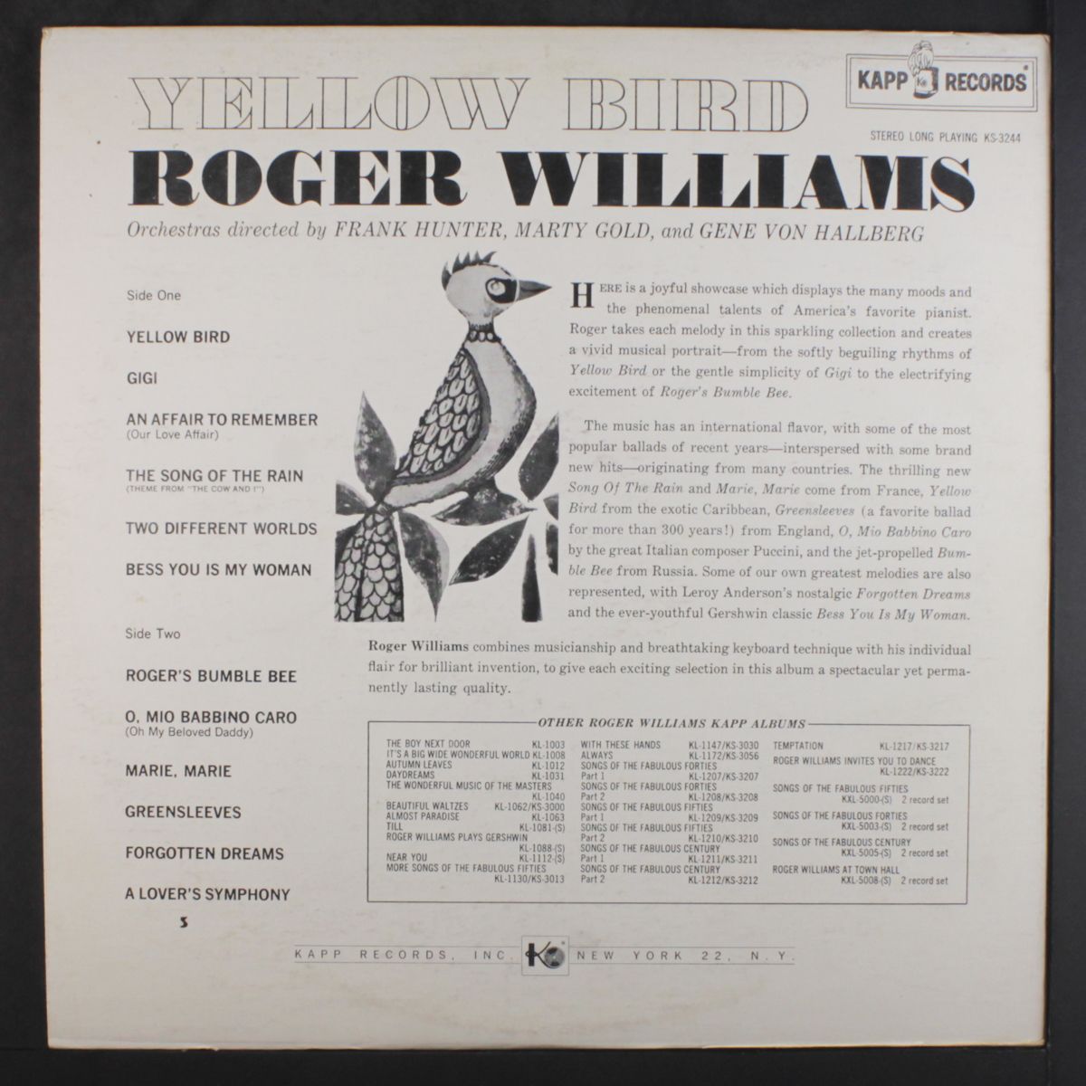 yellow bird by ROGER WILLIAMS