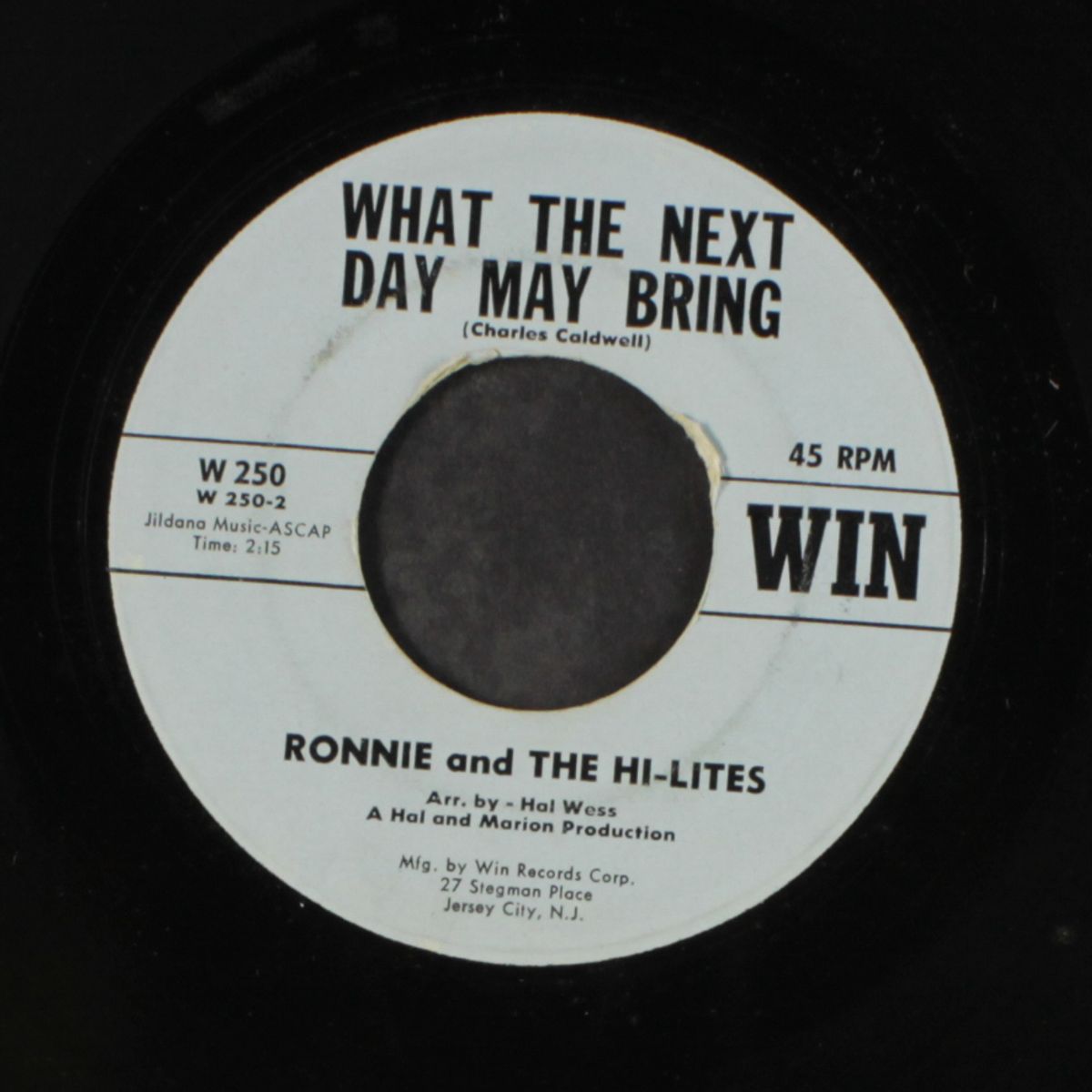 a slow dance / what the next day may bring by RONNIE & HI-LITES