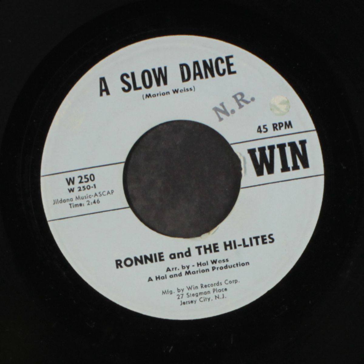 a slow dance / what the next day may bring by RONNIE & HI-LITES