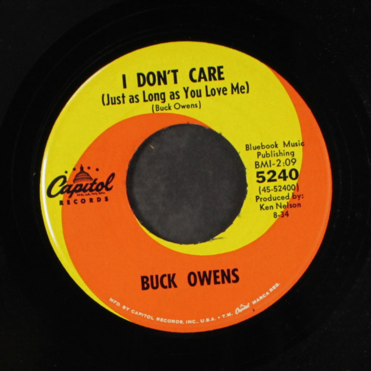 i don't care / don't let her know by BUCK OWENS