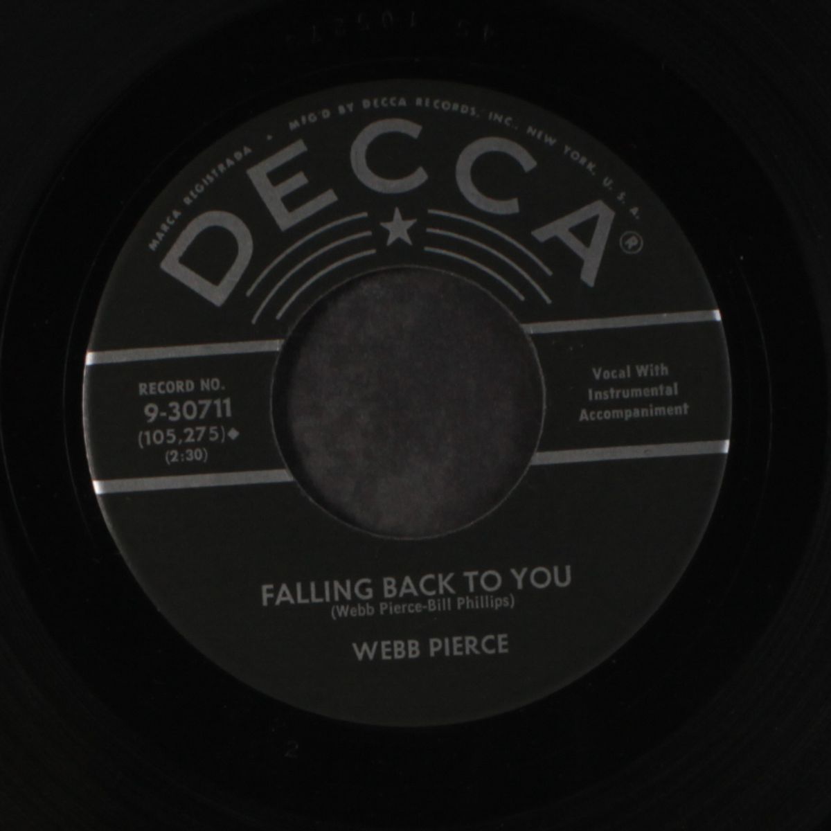 tupelo county jail / falling back to you by WEBB PIERCE