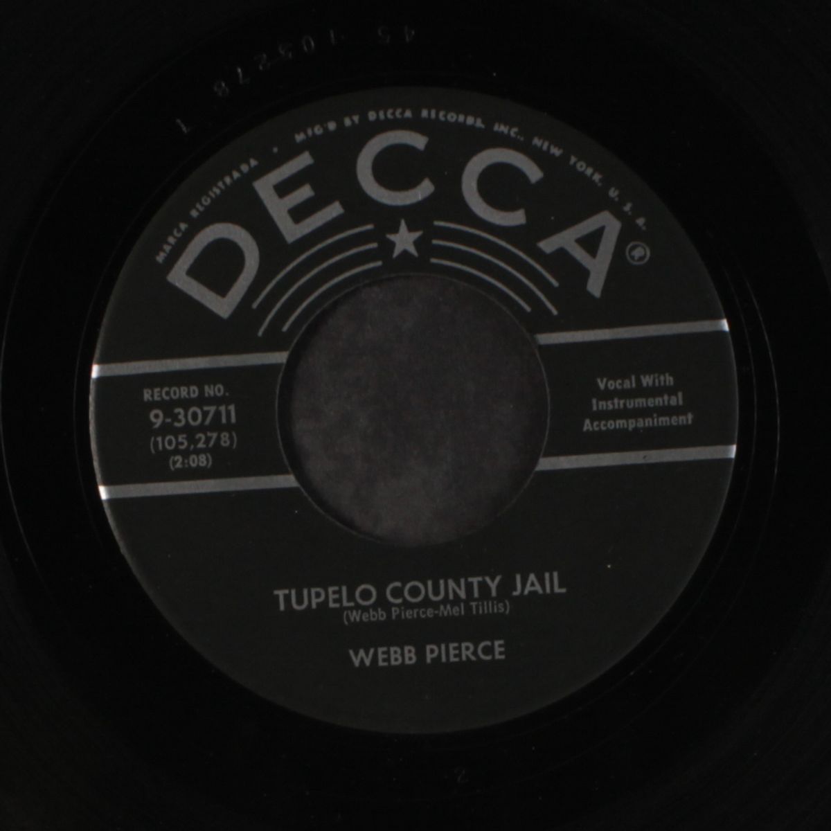 tupelo county jail / falling back to you by WEBB PIERCE