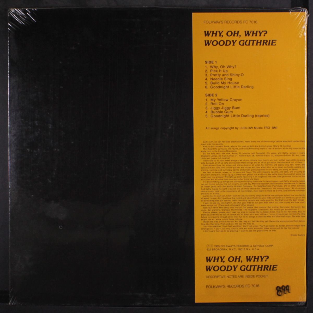 why, oh, why? by WOODY GUTHRIE