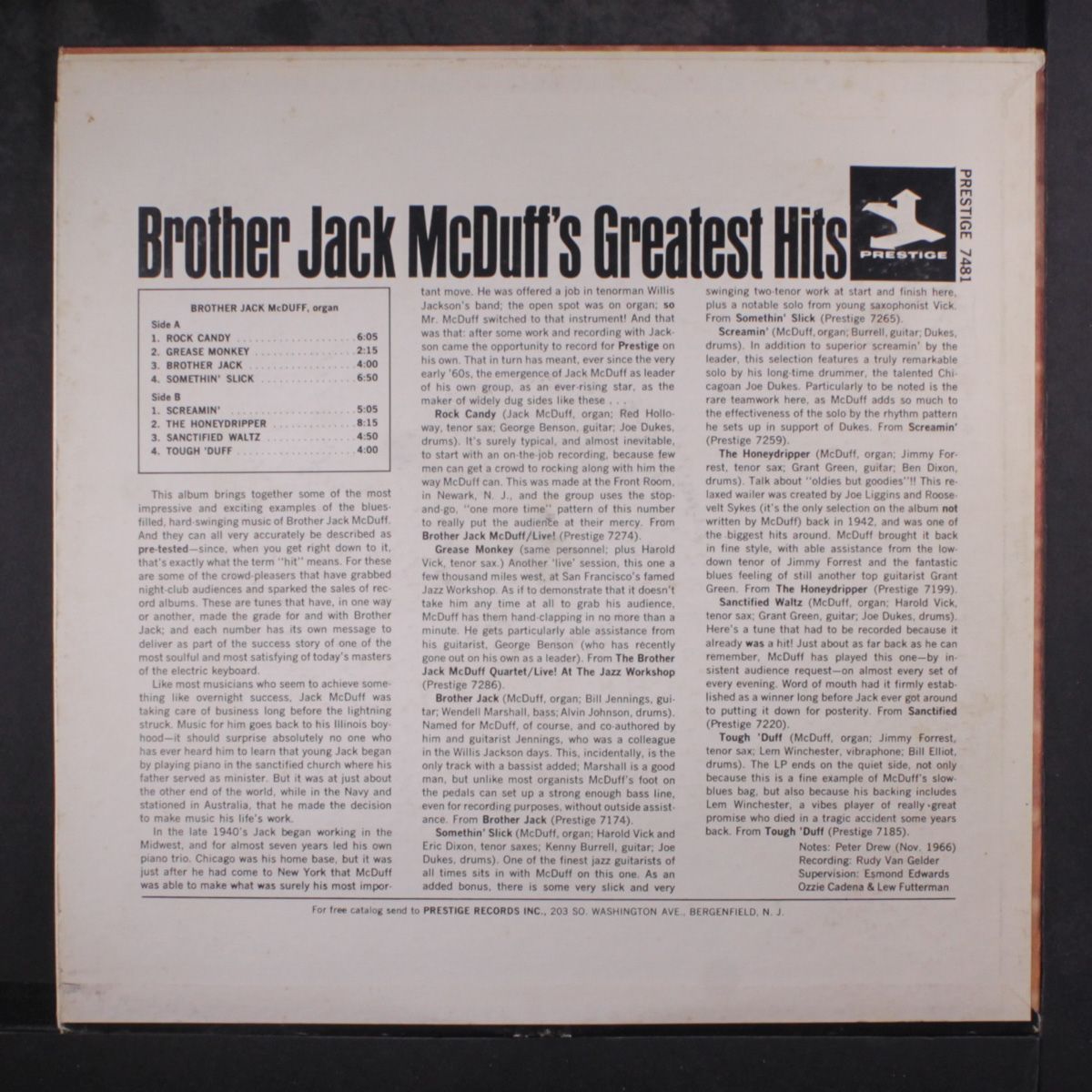 greatest hits by BROTHER JACK MCDUFF