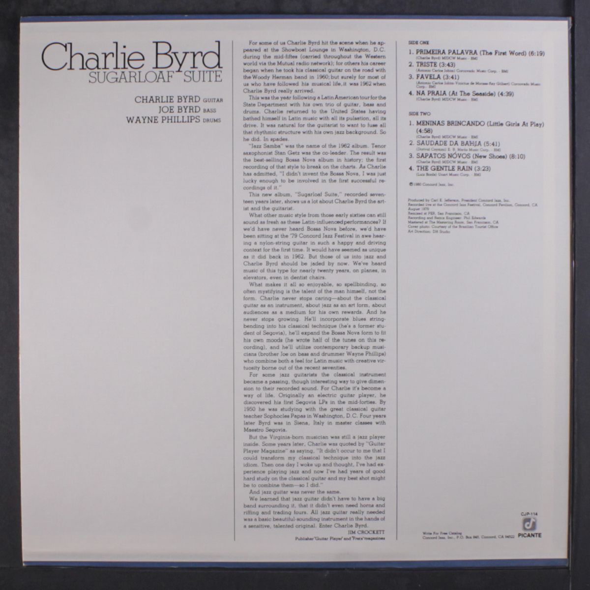 sugarloaf suite by CHARLIE BYRD