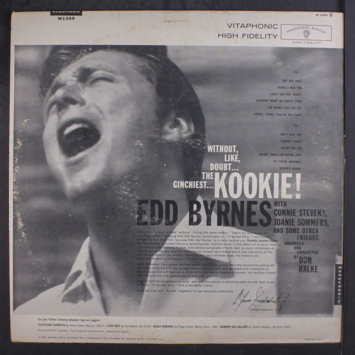 kookie, star of 77 sunset strip by EDD BYRNES