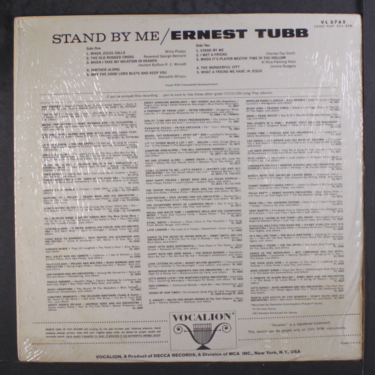 stand by me by ERNEST TUBB