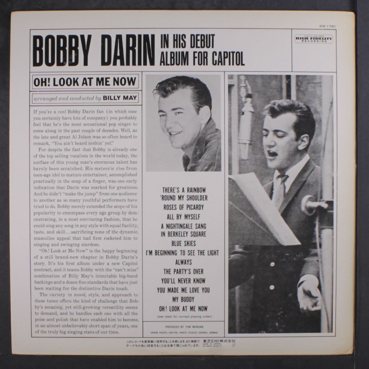 oh! look at me now by BOBBY DARIN