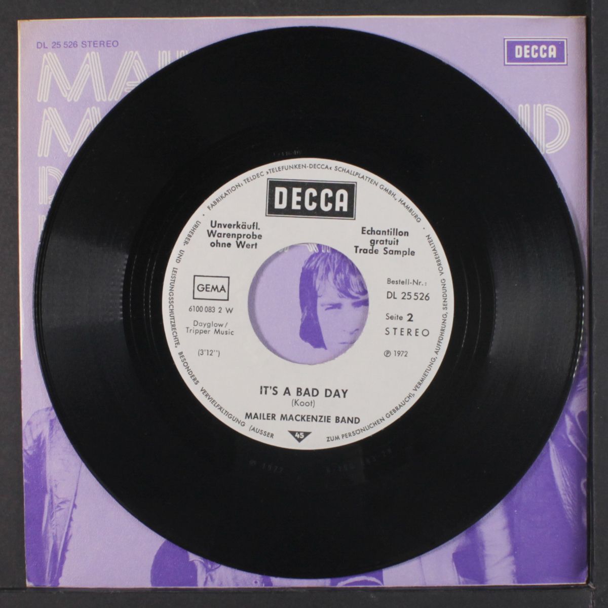 deeper / it's a bad day by MAILER MACKENZIE BAND